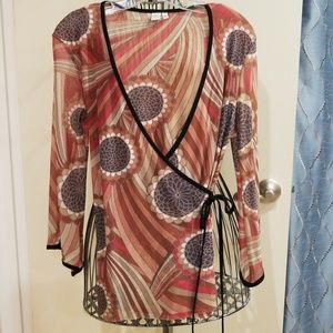 Faux wrap tunic